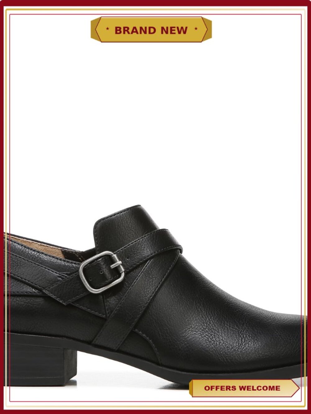 LifeStride Women's Adley Ankle Booties with Faux Leather Upper, Slip-On Style, - Picture 2 of 8